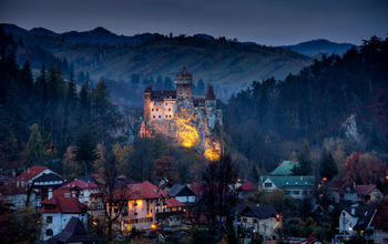 Bran Castle (a.k.a. 'Dracula's Castle') in Transylvania, Romania.