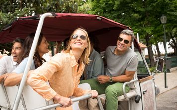 Couple on a Globus Guided Tour