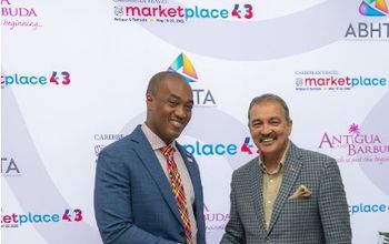 CHTA president Sanovnik Destang & Antigua and Barbuda’s Minister of Tourism Hon. Charles 'Max' Fernandez