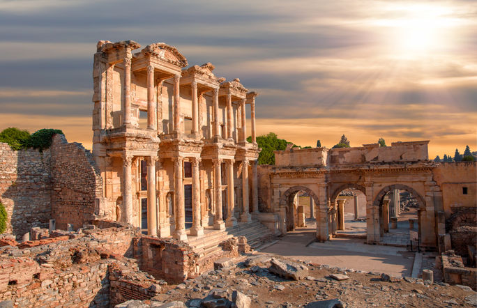 Celsus Library in Ephesus, Turkey Celsus Library in Ephesus, Turkey