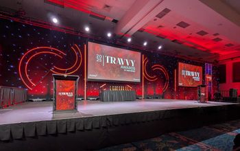 The stage at the 2025 Travvy Awards