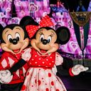 Mickey Mouse and Minnie Mouse at Sweethearts' Nite in Disneyland