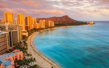 Skyline of Honolulu, Hawaii.  (photo via sorincolac/iStock/Getty Images Plus)