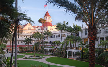 Victorian garden, historic hotels, hotel del coronado