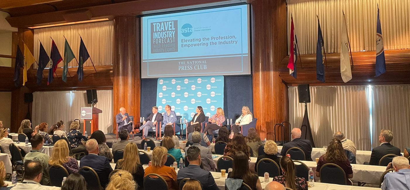 Image: 2025 ASTA Travel Industry Forecast: Elevating the Profession, Empowering the Industry panel at the National Press Club in Washington, D.C. (Photo Credit: Patrick Clarke)
