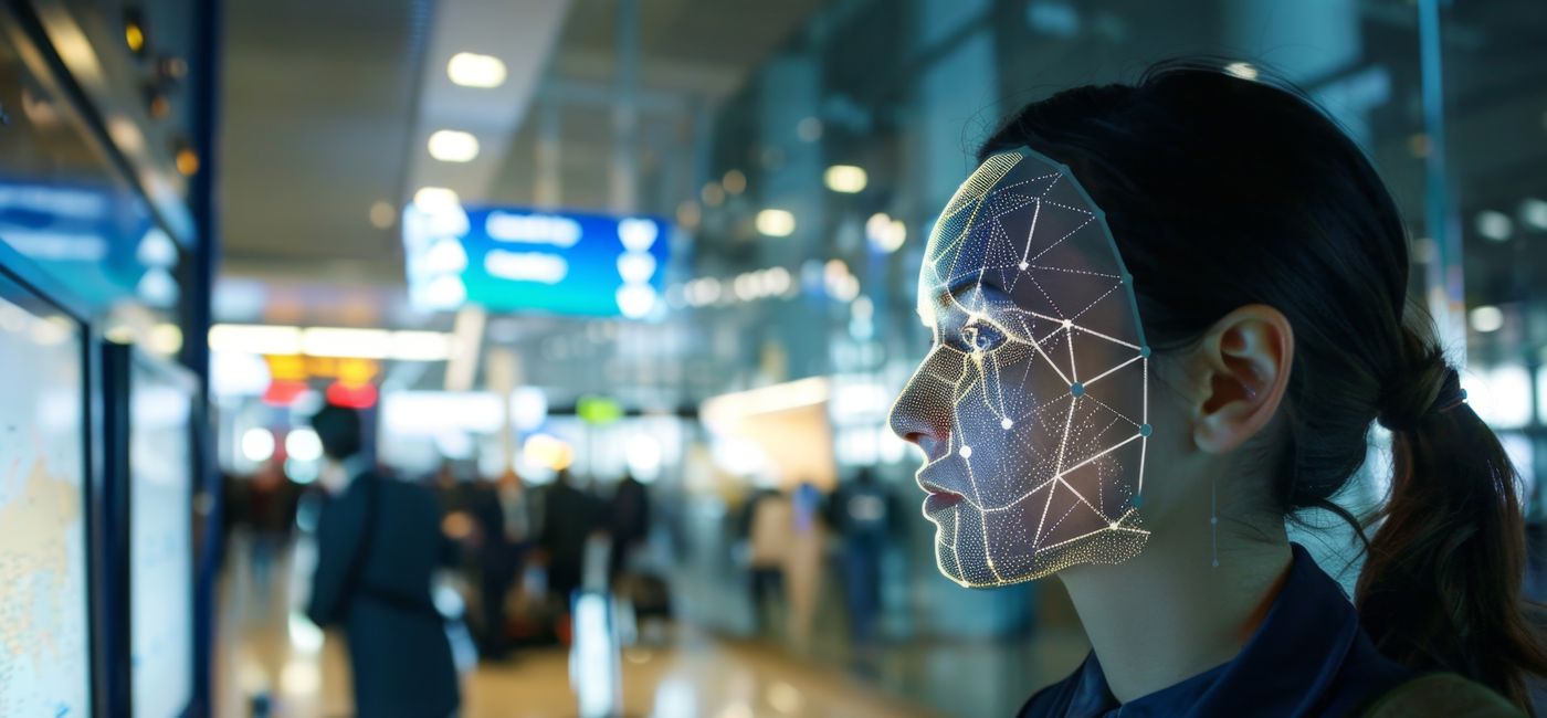 Image: A fully biometric check-in process at the airport. (Photo Credit: Courtesy AdobeStock)