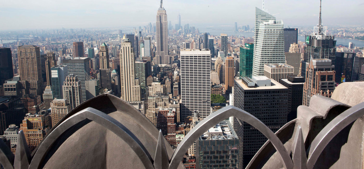 Image: A view from the Top of the Rockefeller Center in New York City. (photo via NYC and Company)