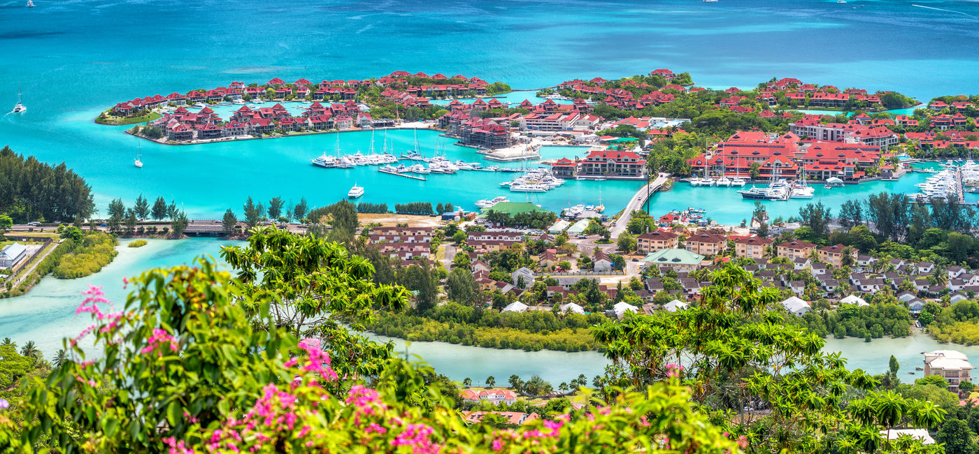 Image: Aerial view of Mahe' Island, Seychelles. (Photo Credit: jovannig / Adobe Stock)