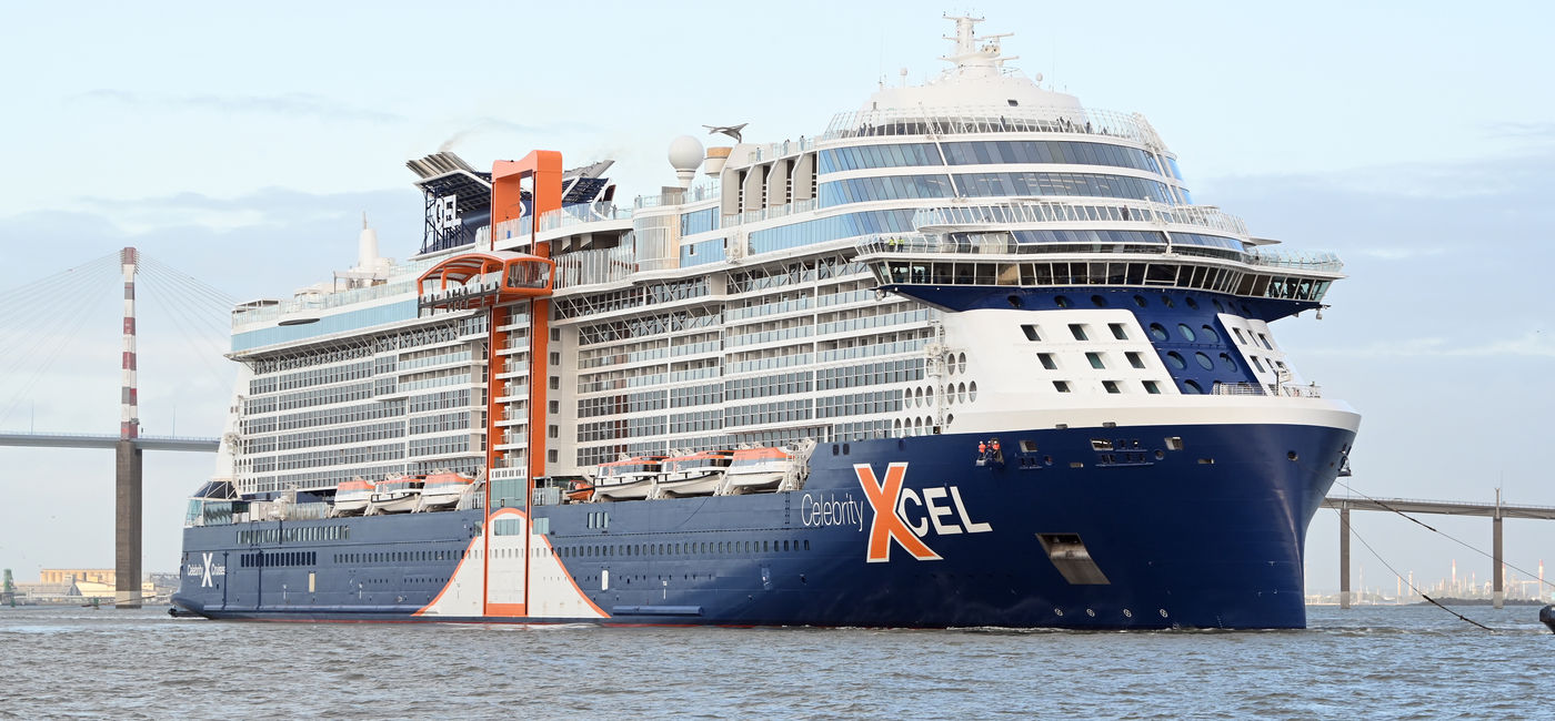 Image: Celebrity Xcel during sea trials (Photo Credit: Celebrity Cruises)