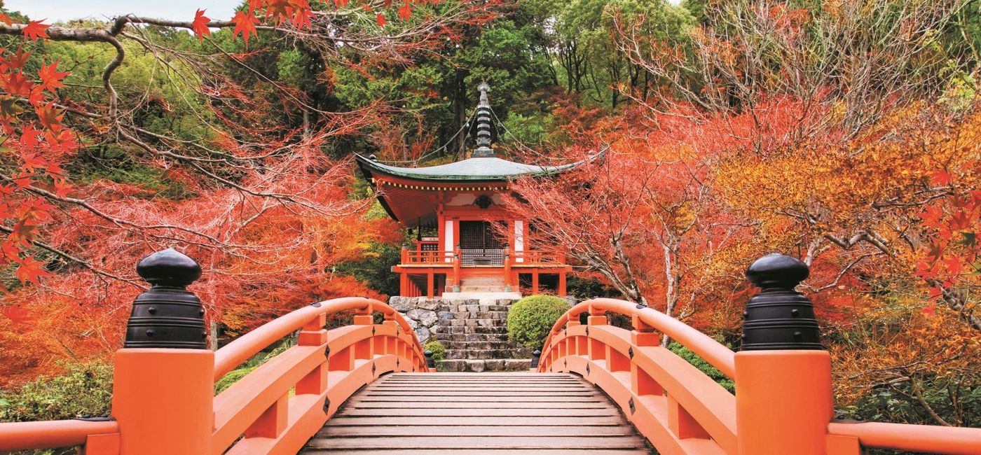 Image: Daigoji Temple in Kyoto, Japan during the fall. (photo via Regent Seven Seas Cruises) (Photo Credit: (photo via Regent Seven Seas Cruises))