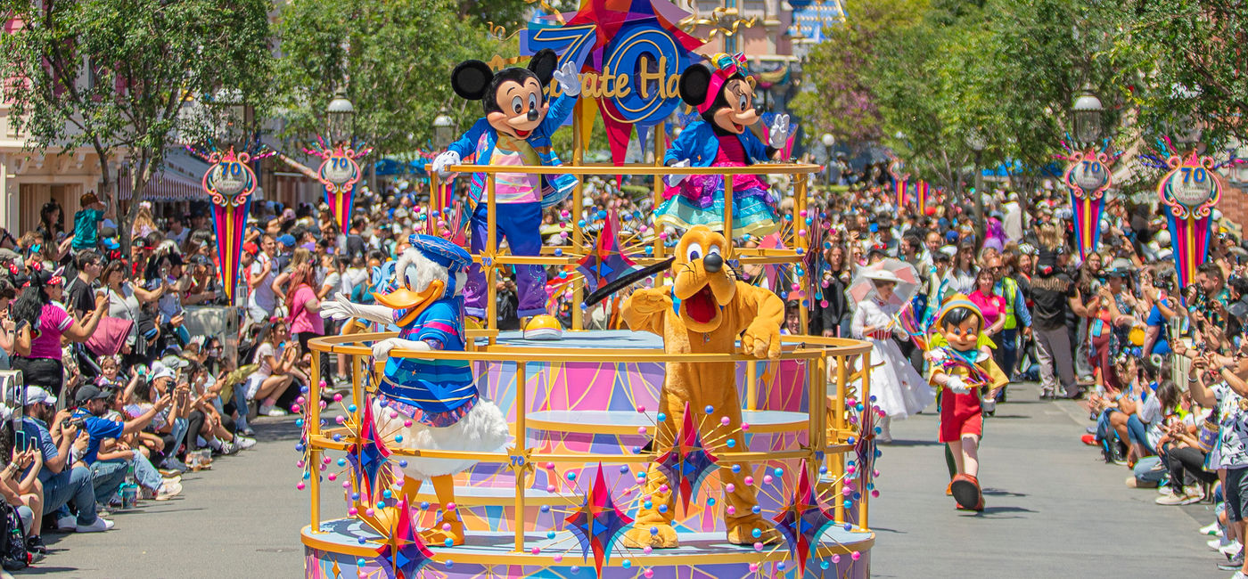Image: Disney kicks off its 70th anniversary, a celebration that will continue throughout the year. (Photo Credit: Disneyland Resort)