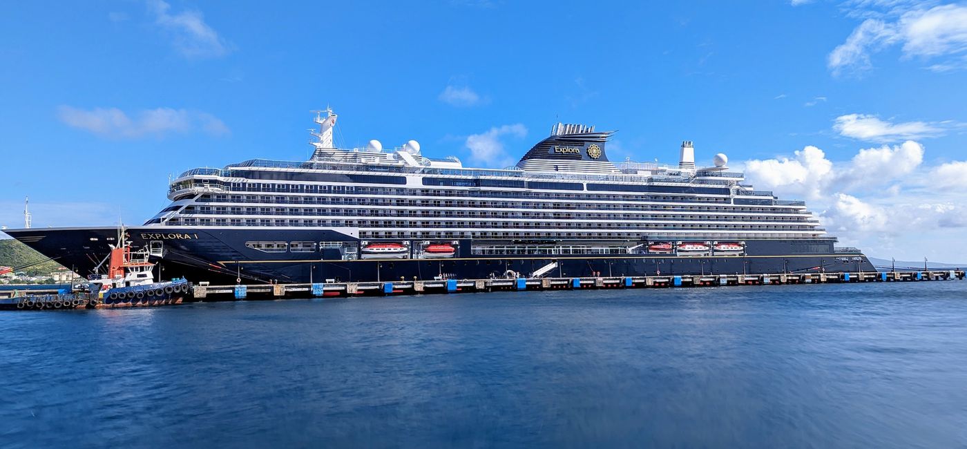 Image: Explora V, which debuts in December 2027, will join Explora I on a series of Red Sea and Arabian Peninsula cruises. Pictured, Explora I. (Source: Claudette Covey)