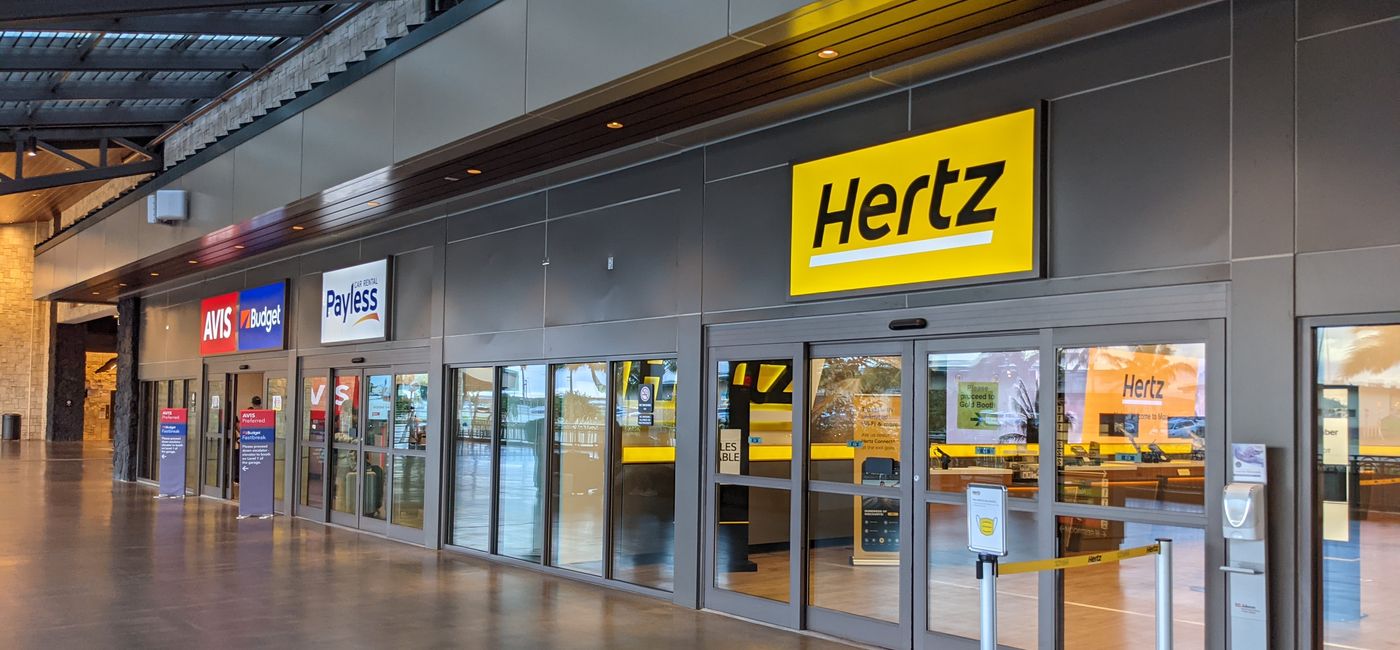 Image: Hertz car rental sign (photo by Eric Bowman)