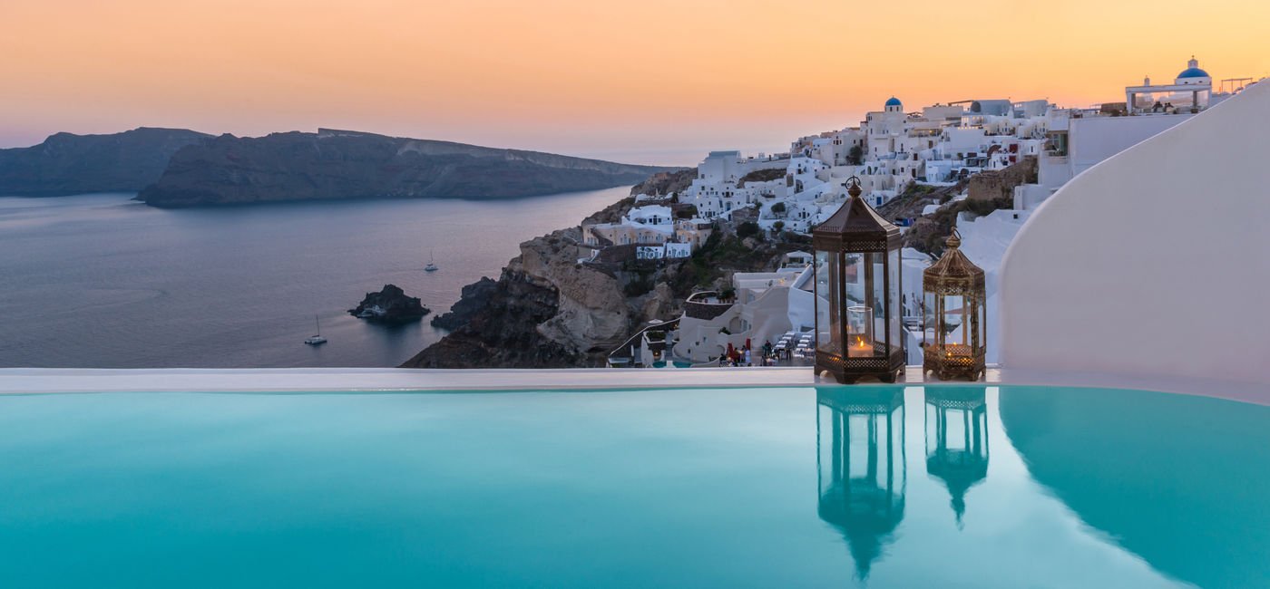 Image: The view of Santorini from Andronis Luxury Suites. (Photo Credit: Preferred Hotels & Resorts)