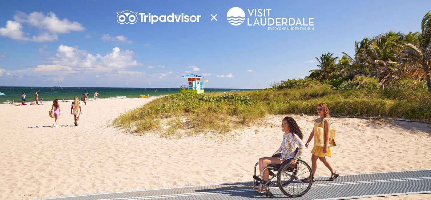 Image: Tripadvisor and Visit Lauderdale celebrate the launch of the new Accessible Travel Hub. (Photo Credit: Tripadvisor)