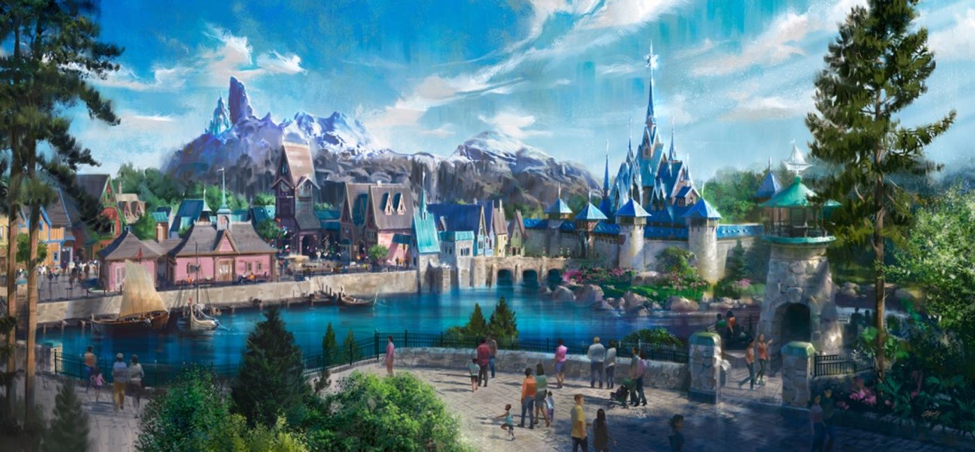 Image: World of Frozen rendering. (Photo Credit: Disney)