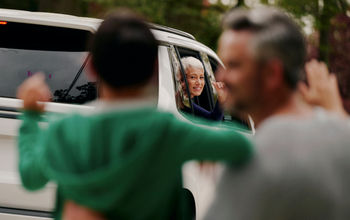 A Lyft rider using the new Lyft Silver service.