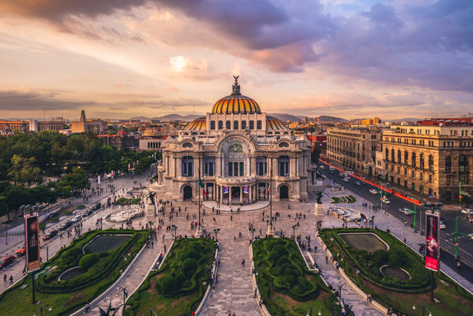 Mexico City, Mexico The Palace of Fine Arts in Mexico City, Mexico.