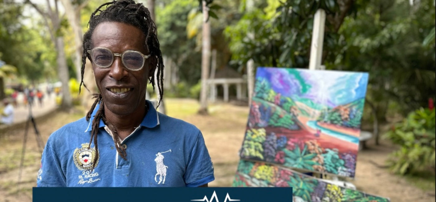 Photo: Ocho Rios based Artist Orit Malcolm (Photo Credit: John Kirk)