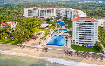 Aerial view of the Fiesta Americana Nuevo Vallarta in Puerto Vallarta, Mexico.