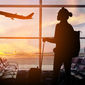 Traveler at airport
