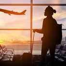 Traveler at airport
