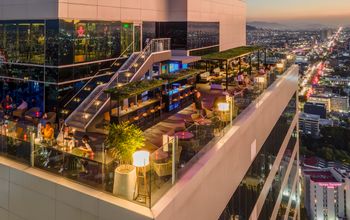 The views from the RIU Plaza Guadalajara Hotel 360º Rooftop Bar