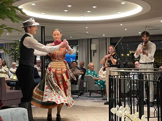 Riviera Radiance offers local and regional entertainment, such as a traditional Hungarian dance performance