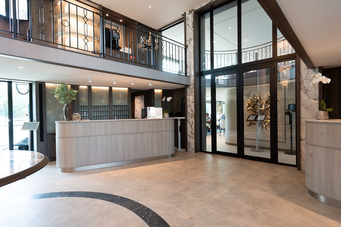 The lobby of Riviera Radiance