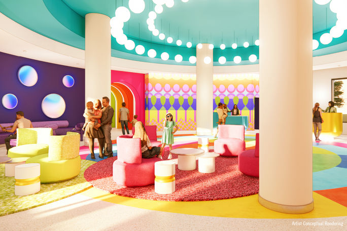 Universal Kids Resort hotel lobby Universal Kids Resort hotel lobby